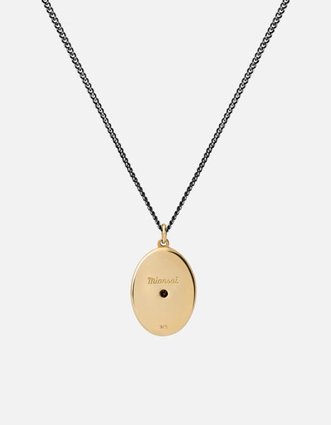 Argyle Black Diamond Necklace, Gold Vermeil/Gray