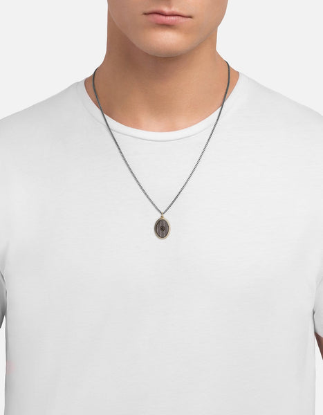 Argyle Black Diamond Necklace, Gold Vermeil/Gray