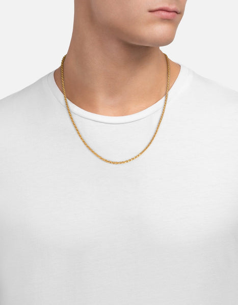 カラーゴールドmulti nuance hoop necklaces |MNL-13 gold