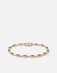 Miansai Bracelets Evil Eye Bracelet, Gold Vermeil/Spinels Blue / S