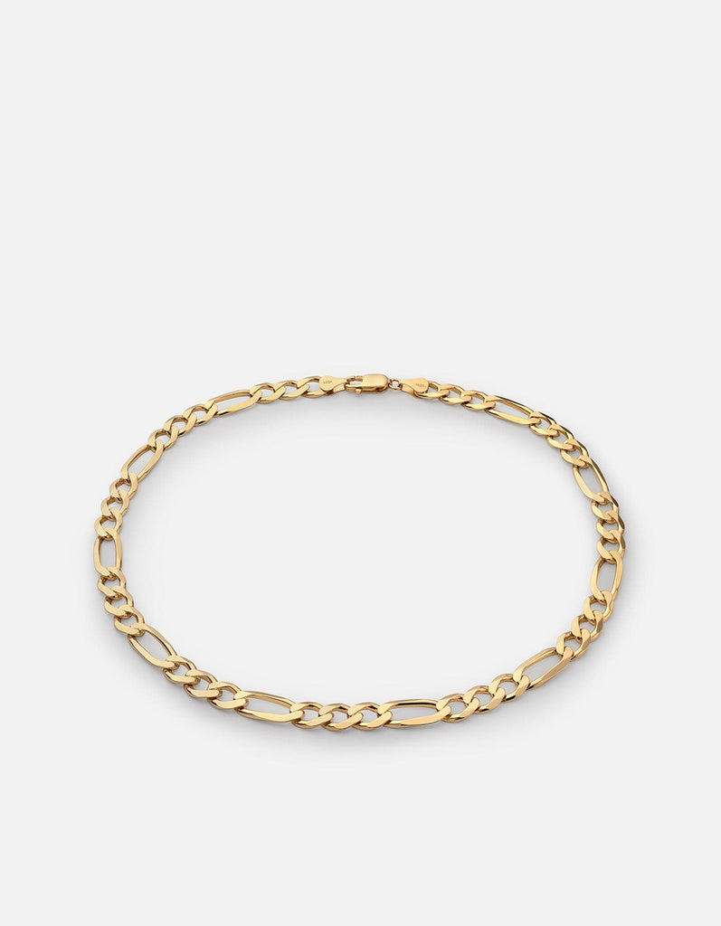 Miansai Necklaces 4.5mm Figaro Chain Choker, Gold Vermeil Polished Gold / 15 in.