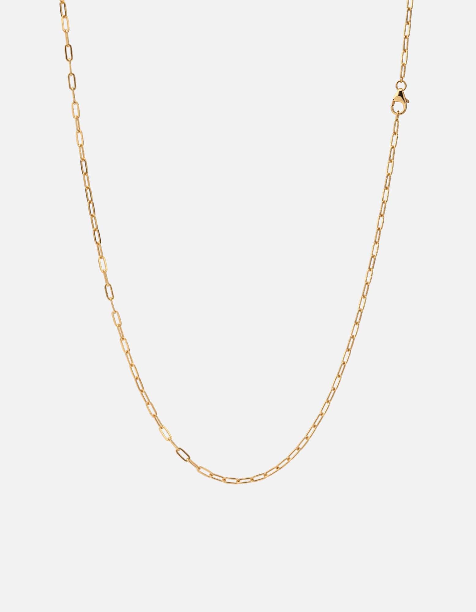 Miansai Men's 3mm Cuban Chain Necklace, Gold, Size 24 in.