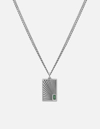 Miansai Necklaces Luma Agate Necklace, Sterling Silver Green / 21 in.