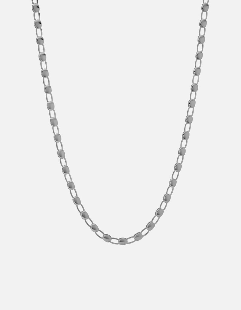 Miansai Necklaces Ward Chain Necklace, Sterling Silver Polished Silver / 21 in.