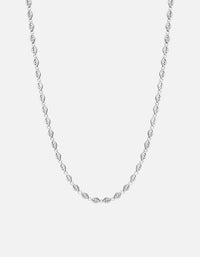 Miansai Necklaces Mati Eye Chain Necklace, Sterling Silver Polished Silver / 21in.