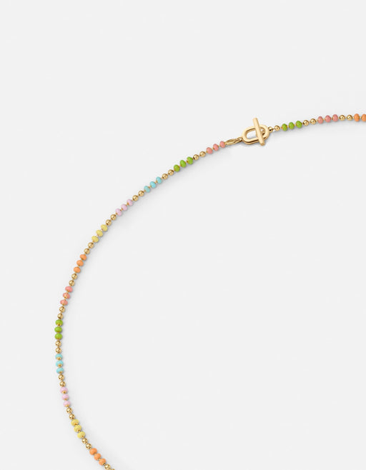 Miansai Necklaces Orb 1.5mm Chain Choker, Gold Vermeil w/Pastel Enamel Pastel/Gold / 15in.