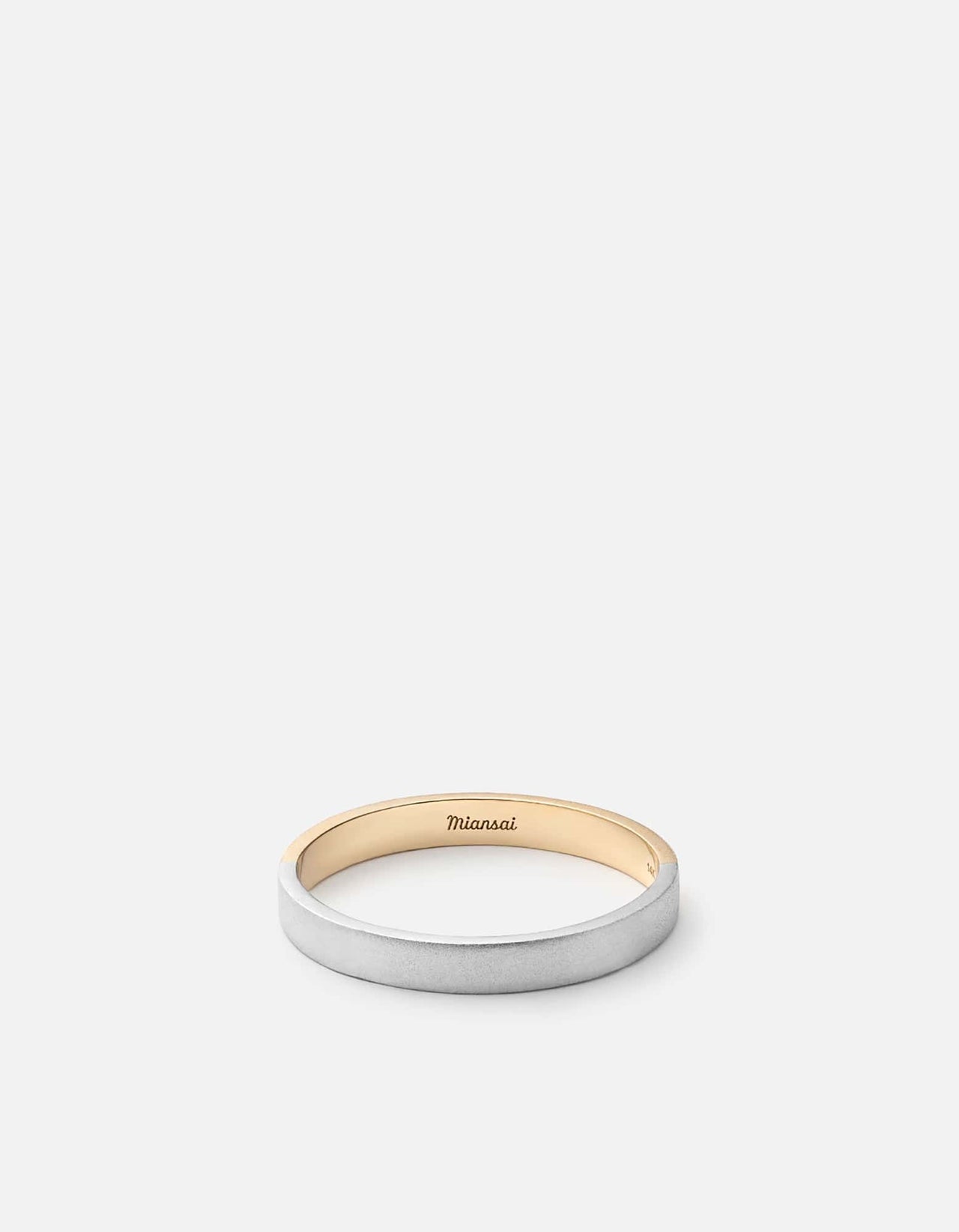 Edge Ring, 14k White Gold/14k Yellow Gold | Men's Rings | Miansai