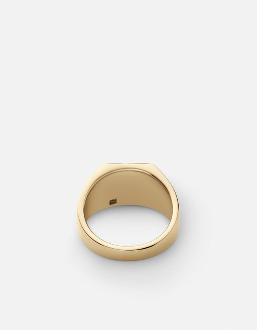 Miansai Rings Luma Agate Ring, Gold Vermeil