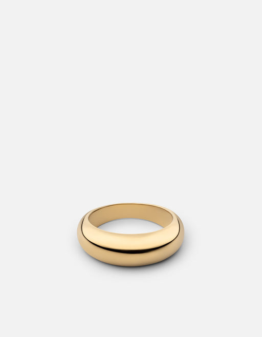 Miansai Rings Vivi Dome Ring, Gold Vermeil Polished Gold / 5