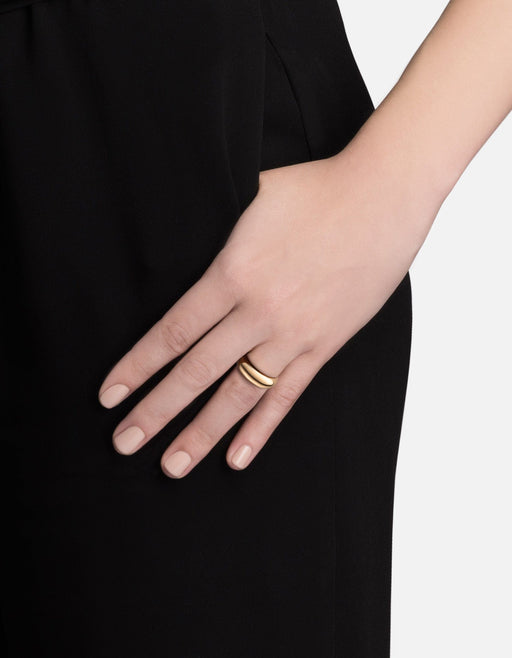 Miansai Rings Vivi Dome Ring, Gold Vermeil