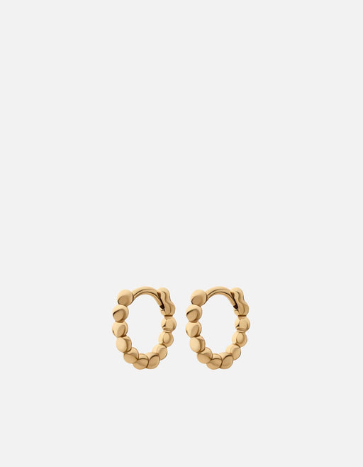 Miansai Earrings Riah Huggies, Gold Vermeil Polished Gold / Pair