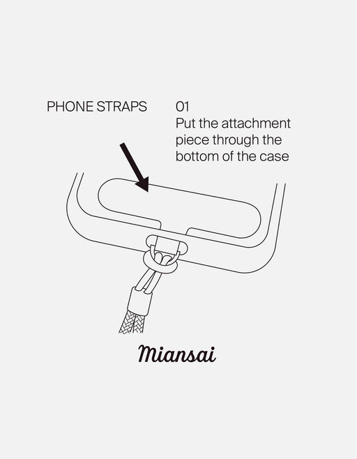 Miansai Phone Cords Rope Phone Strap, Sterling Silver/Black Black/Red / O/S