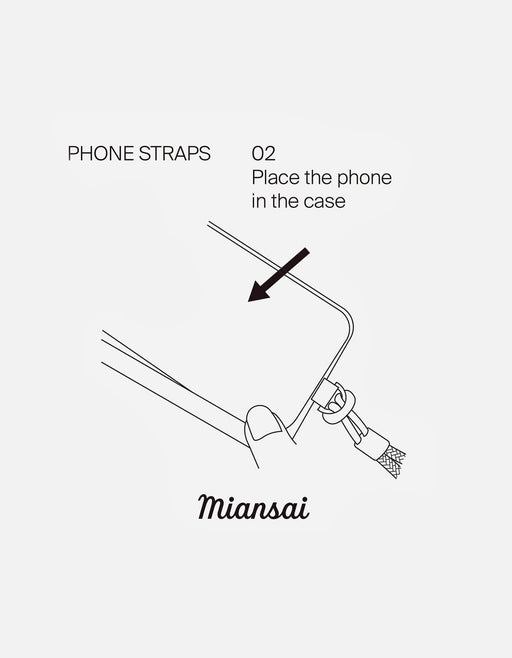 Miansai Phone Cords Rope Phone Strap, Sterling Silver/Black Black/Red / O/S