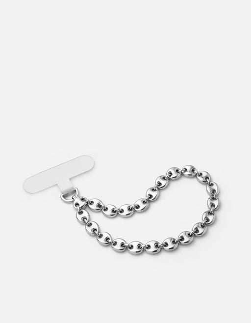 Miansai Phone Strap Pyper Puff Chain Phone Strap, Sterling Silver Polished Silver / O/S