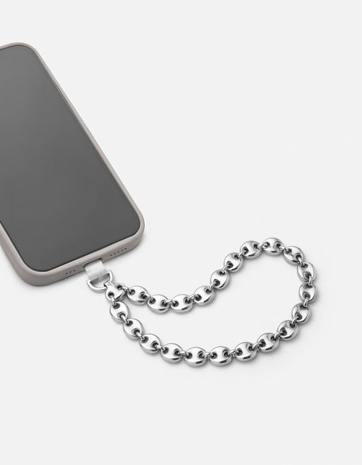 Miansai Phone Strap Pyper Puff Chain Phone Strap, Sterling Silver Polished Silver / O/S