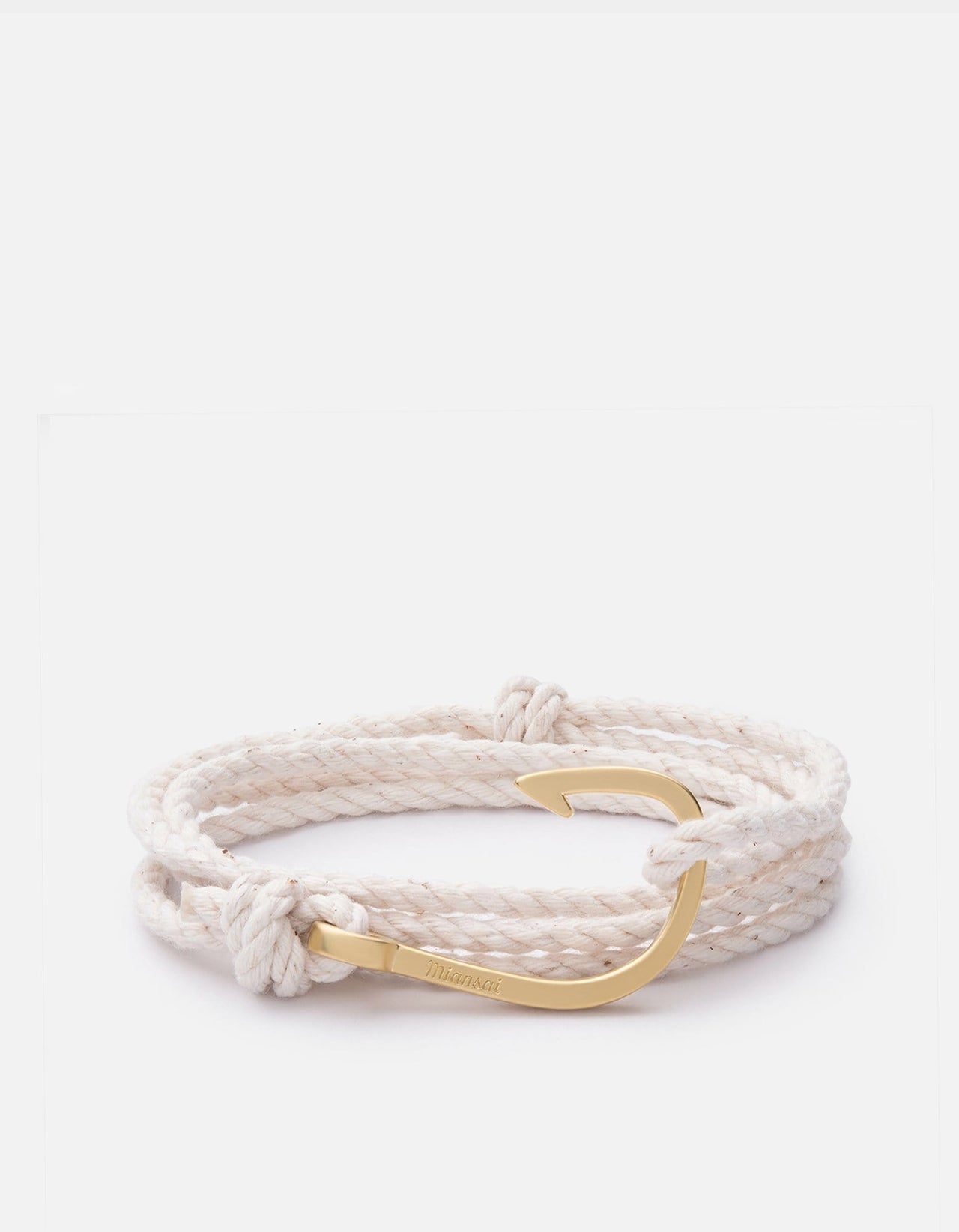 Hook on Rope Bracelet, Matte Gold, Men's Bracelets