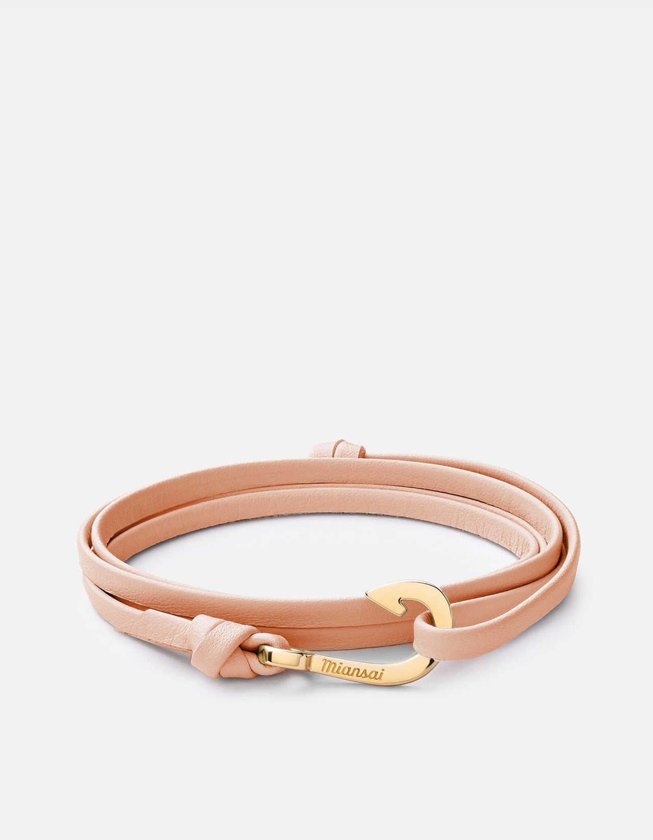 Mini-Hook on Thin Leather, Gold | Women's Bracelets | Miansai