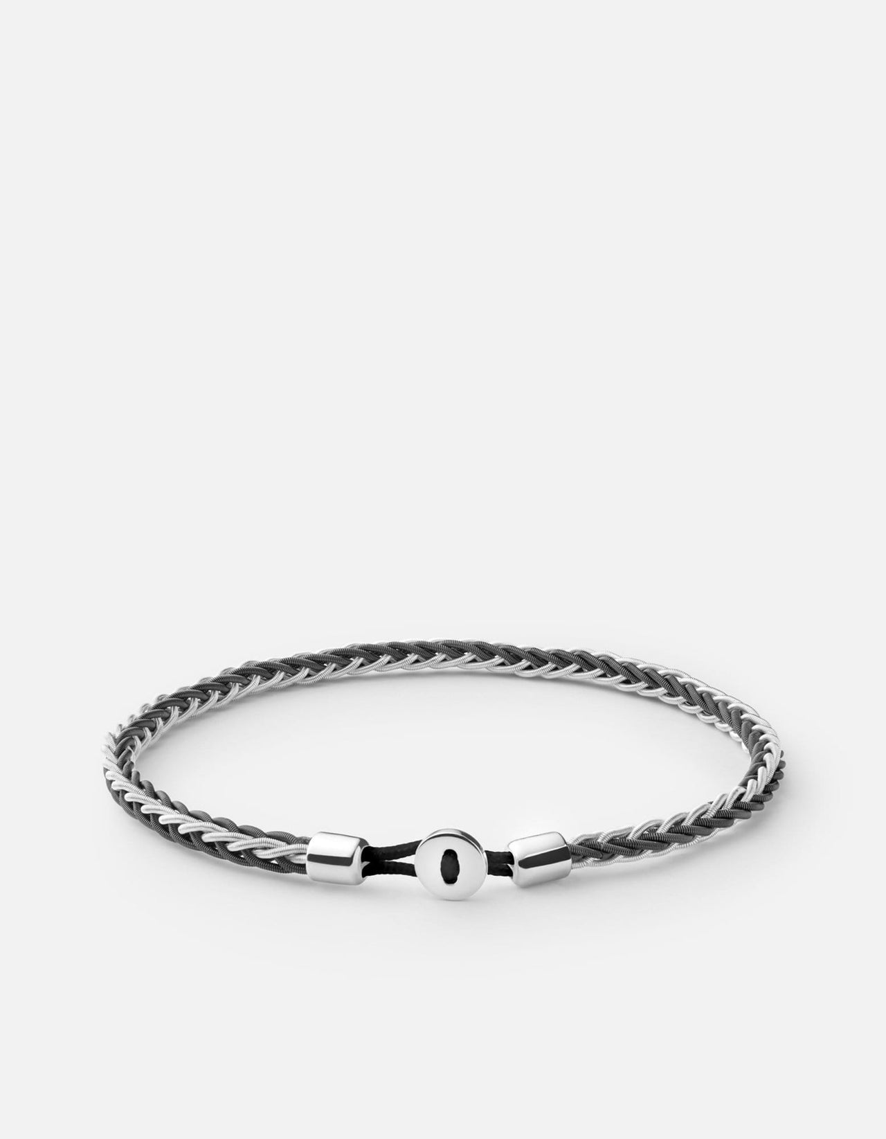Piano Wire Bracelets, Sleeved Silver