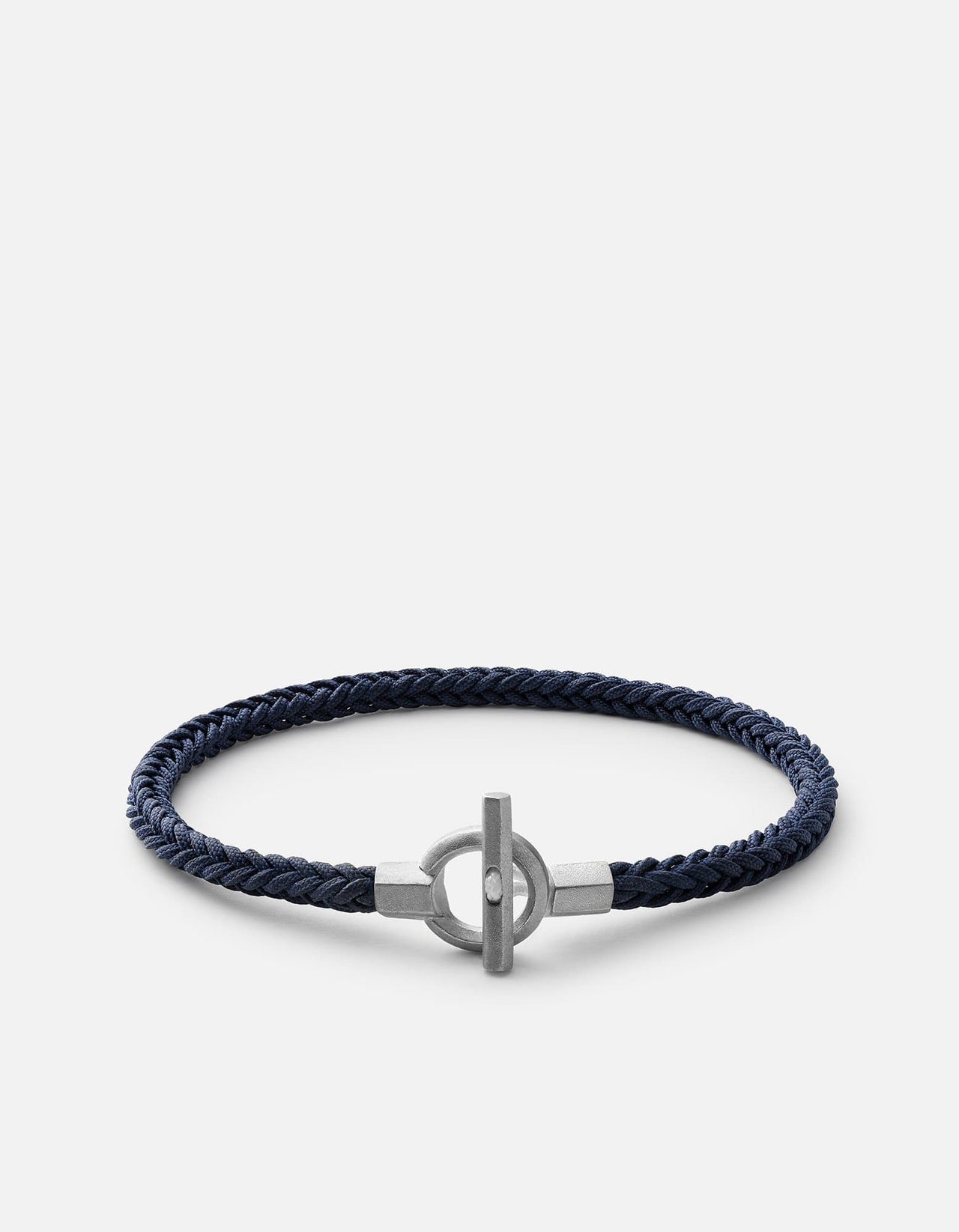 Bracelet for men made of nylon and silver