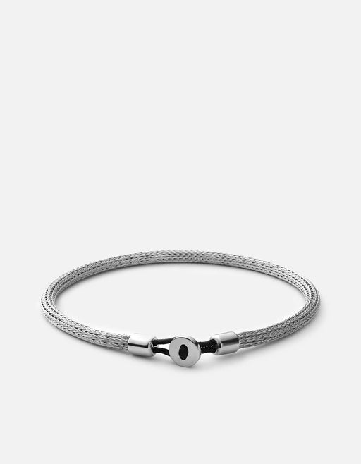 Nexus Knit Bracelet, Sterling Silver | Men's Bracelets | Miansai