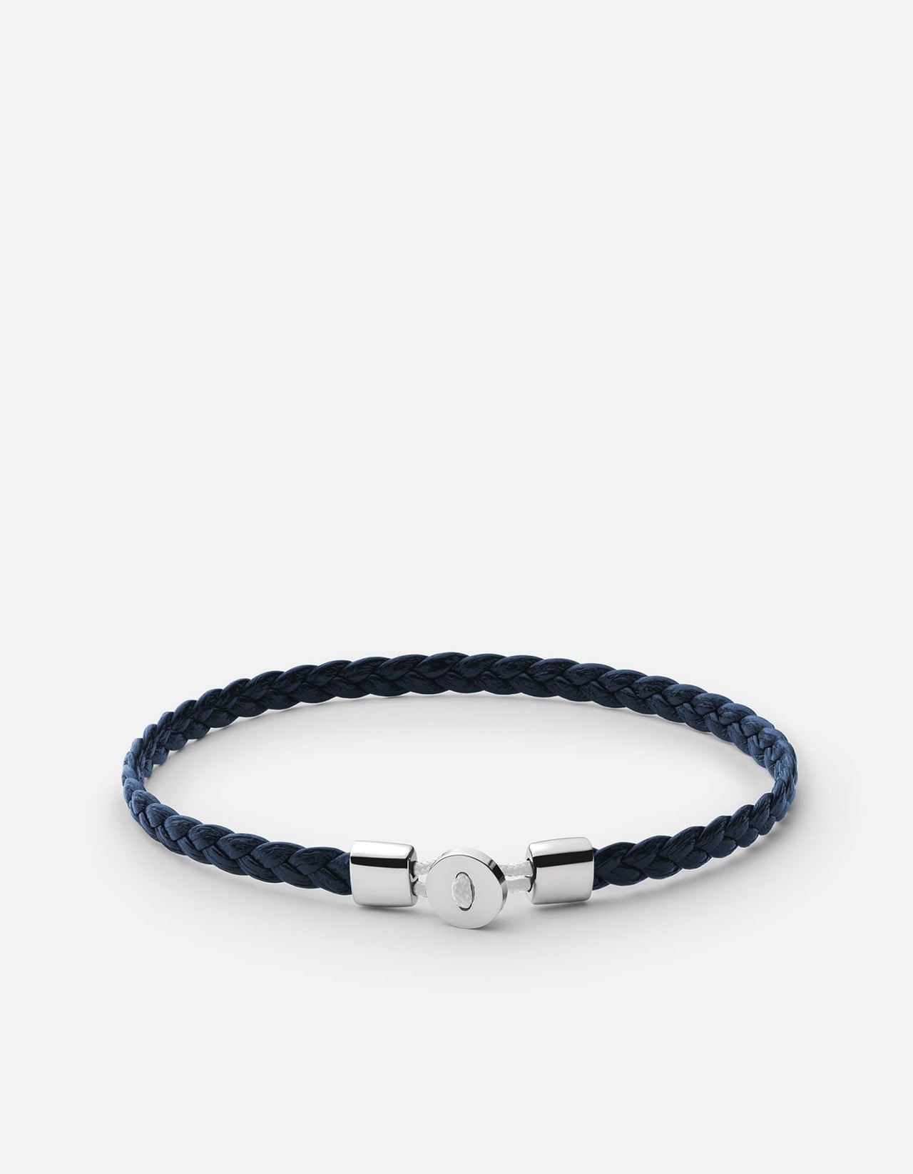 Nexus Braided Leather Bracelet, Sterling Silver | Men's Bracelets | Miansai
