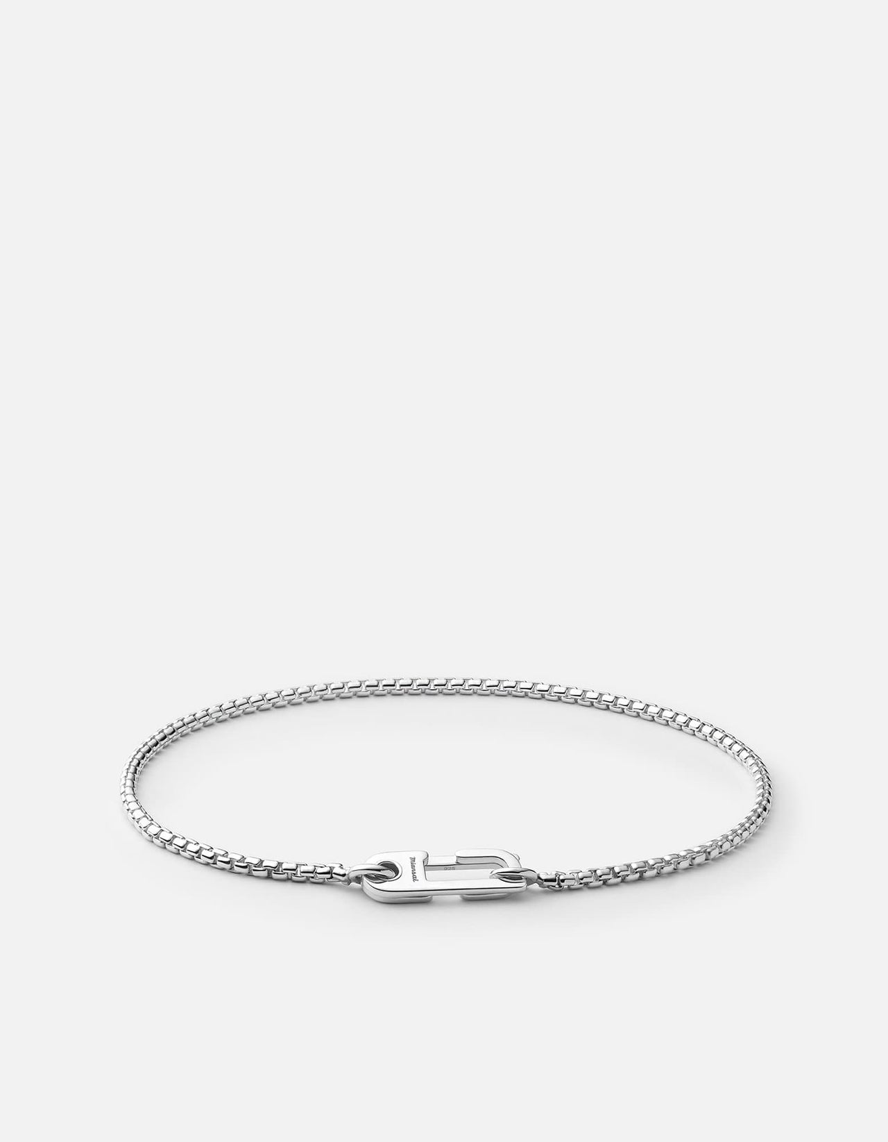 Box Chain Bracelet - Sterling Silver 4 mm XL