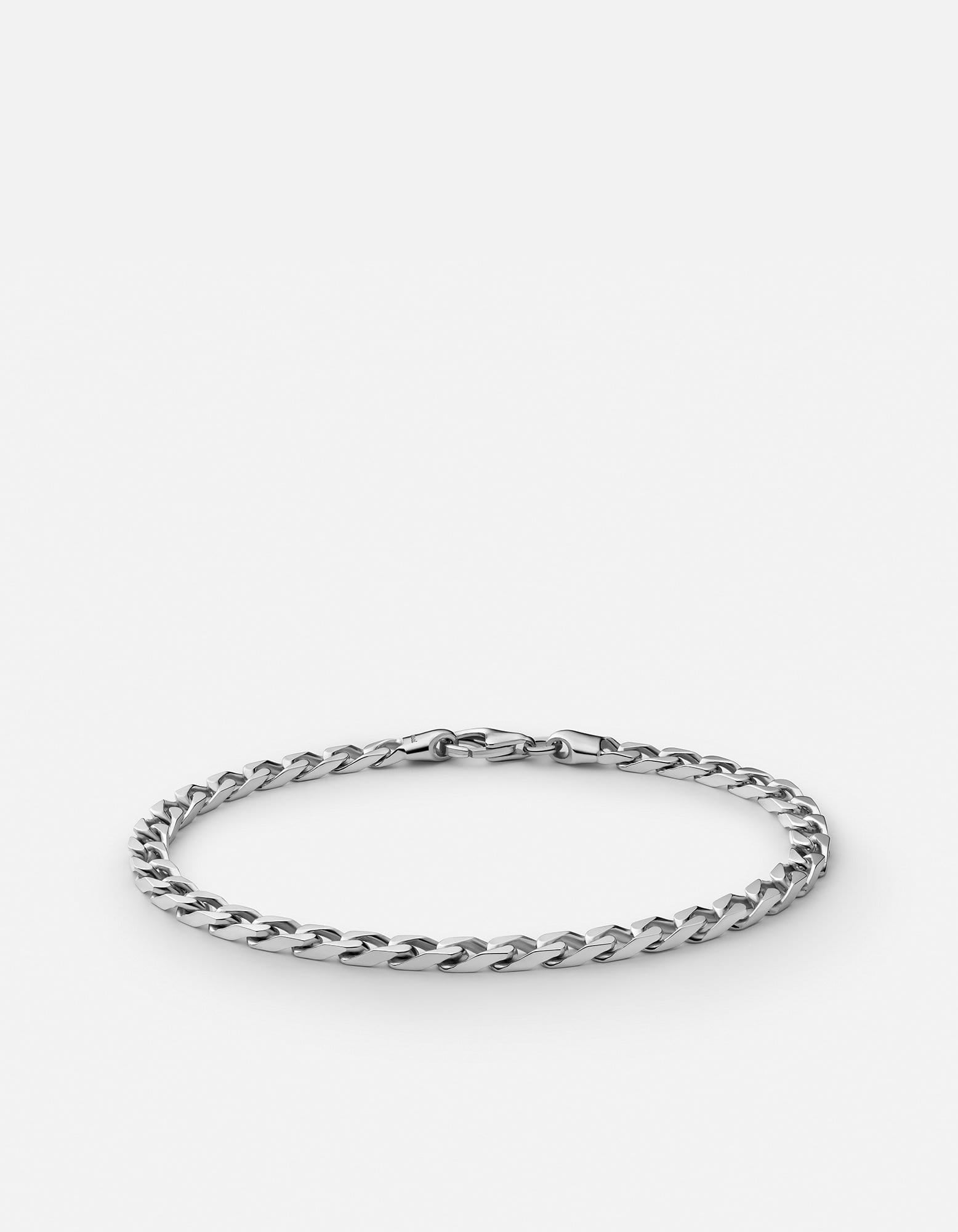 MANSSION Silver Cuban Chain Bracelet