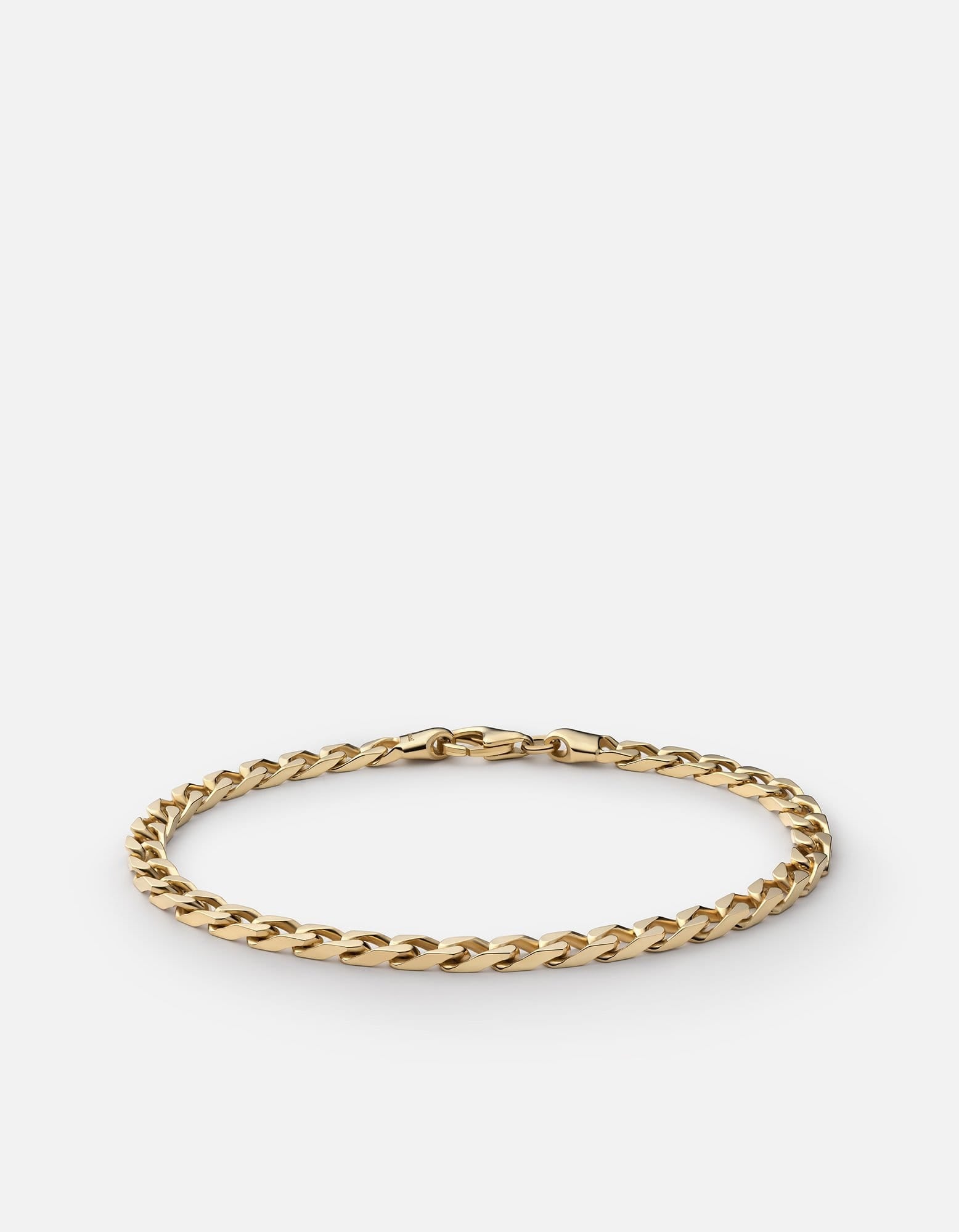 4mm Cuban Chain Bracelet, Gold Vermeil | Men's Bracelets | Miansai