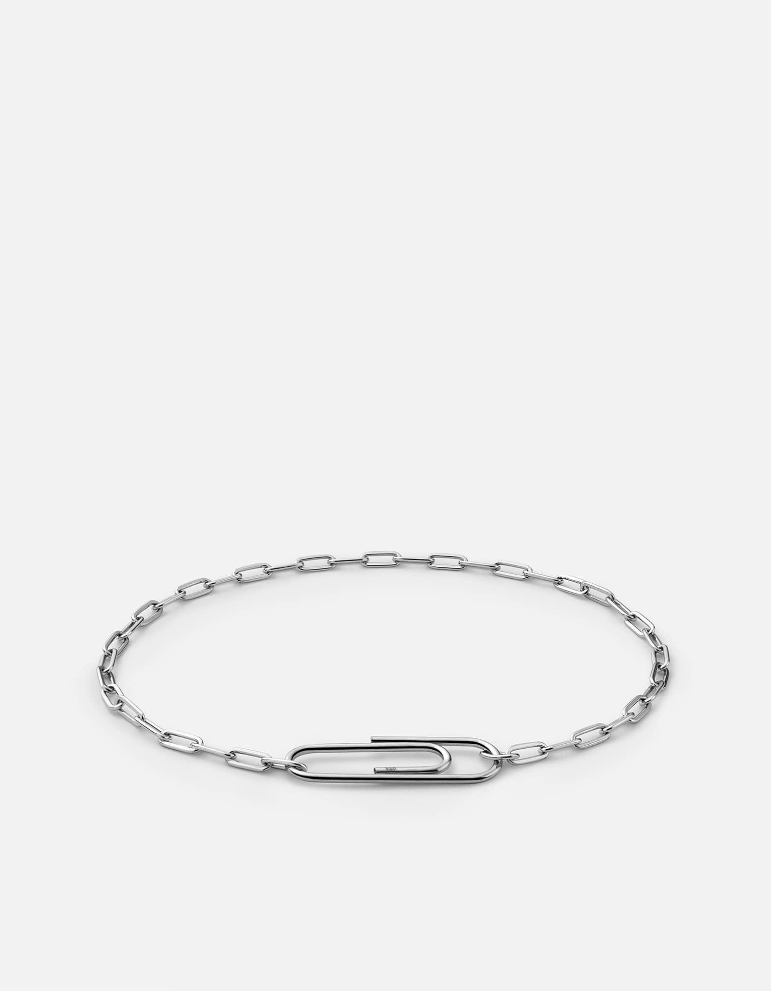 Volt Link Paper Clip Bracelet, Sterling Silver | Men's Bracelets