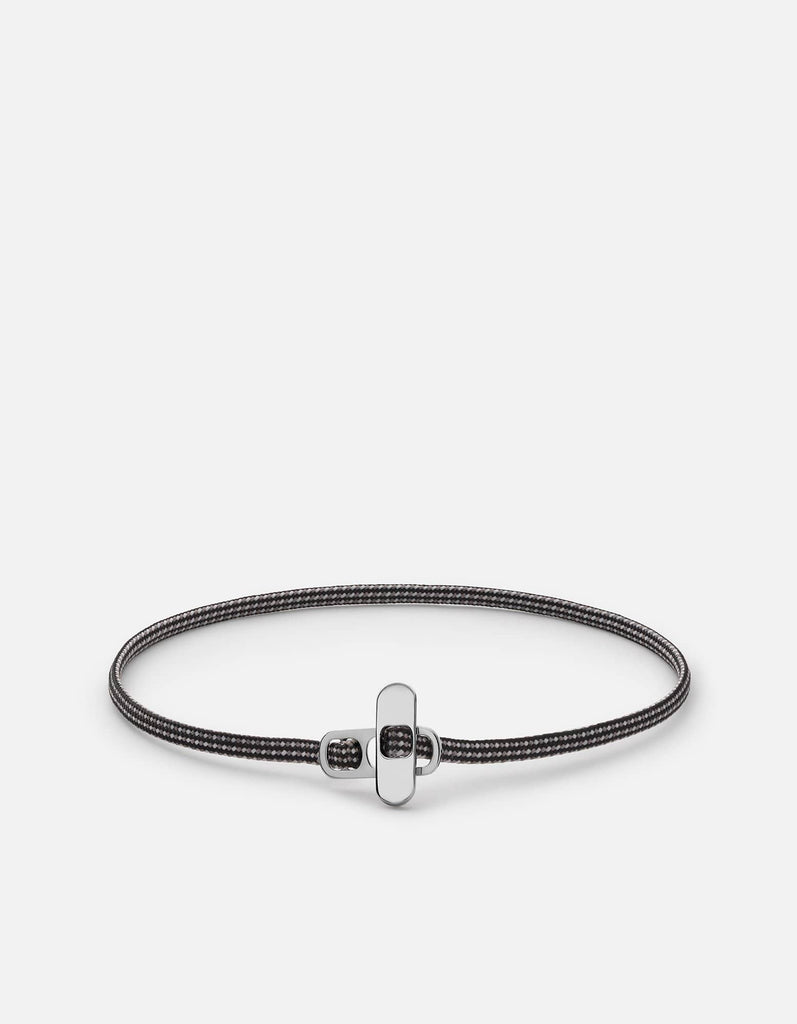 Miansai Men's 3mm ID Figaro Chain Bracelet, Sterling Silver, Size M