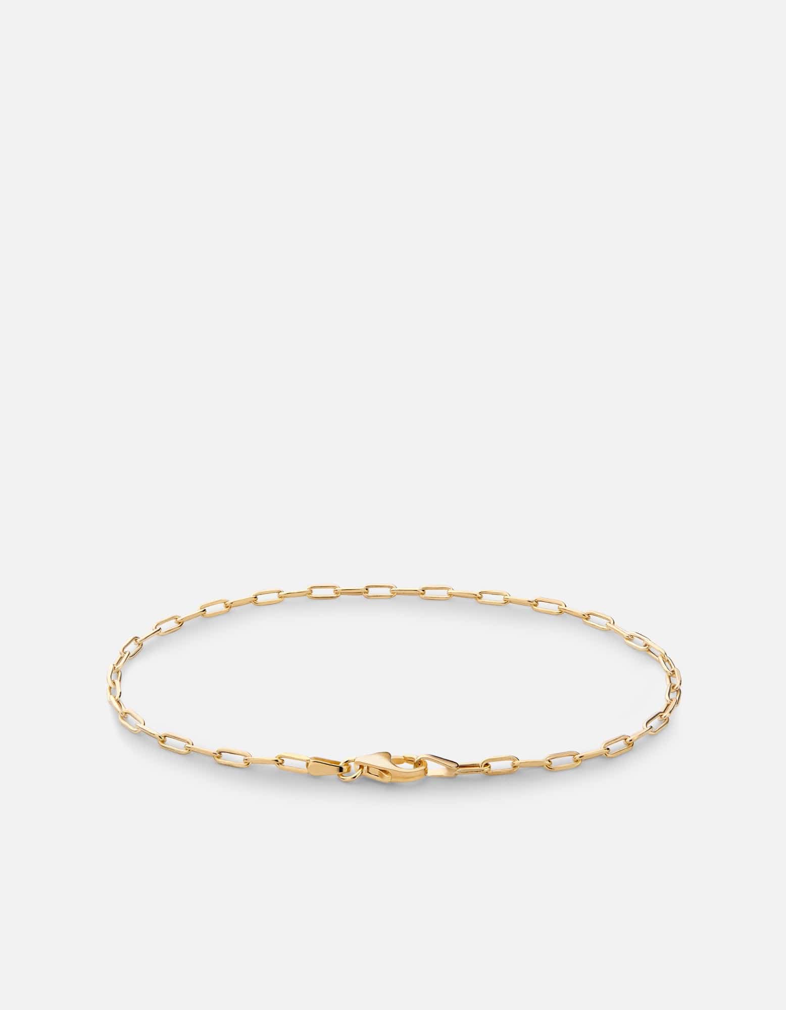 2.5mm Volt Link Cable Chain Bracelet, 14k Yellow Gold | Women's Bracelets |  Miansai