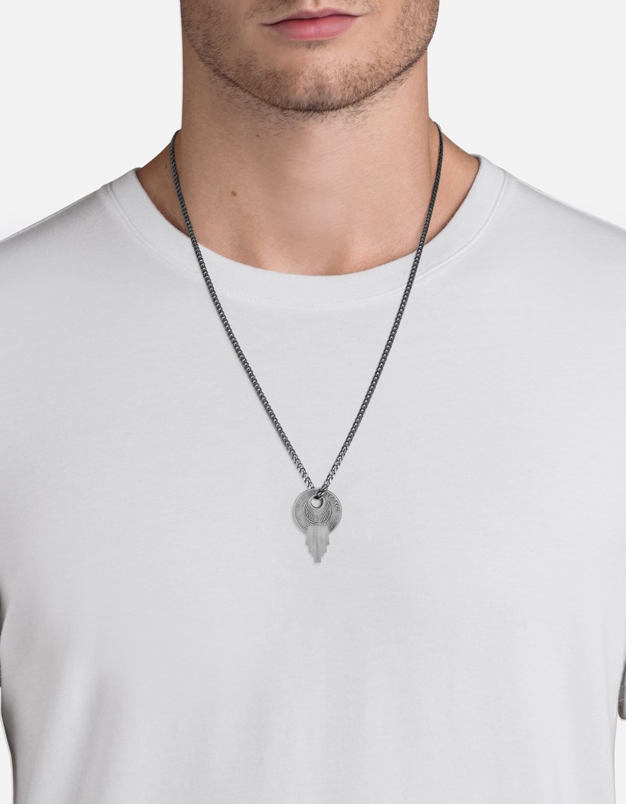 Luxurious Louis Vuitton Lock Chain Necklace for Men