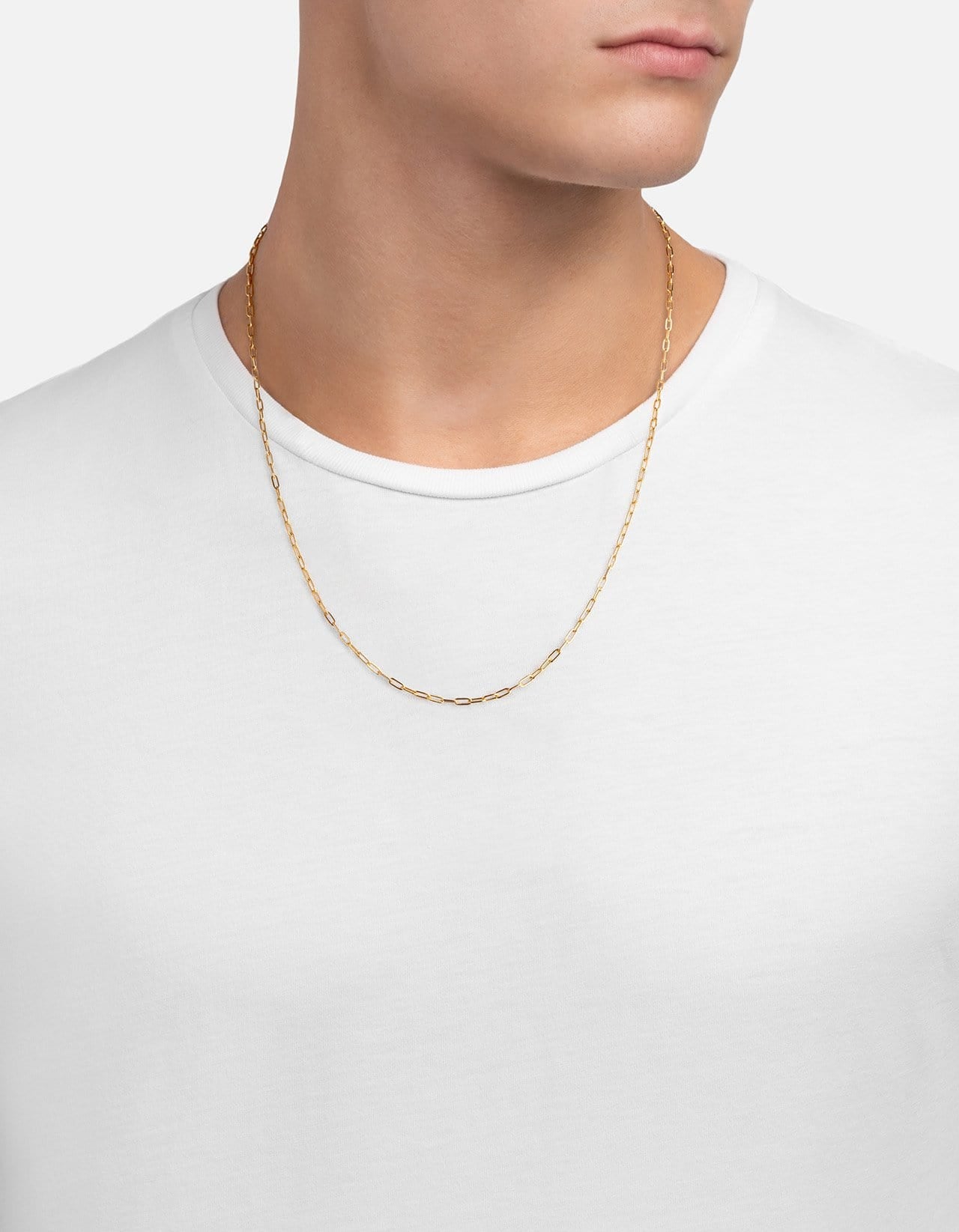 Shop Saks Fifth Avenue Collection 14K Rose Gold Paperclip Chain Necklace |  Saks Fifth Avenue