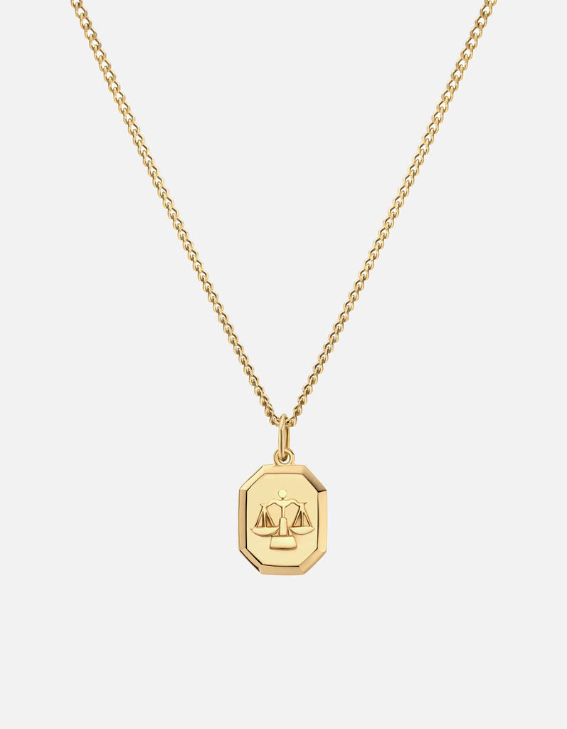 Miansai Necklaces Libra Nyle Necklace, Gold Vermeil Polished Gold / 21 in. / Monogram: No