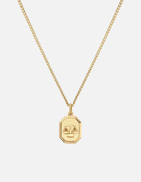 Miansai Necklaces Libra Nyle Necklace, Gold Vermeil Polished Gold / 21 in. / Monogram: No