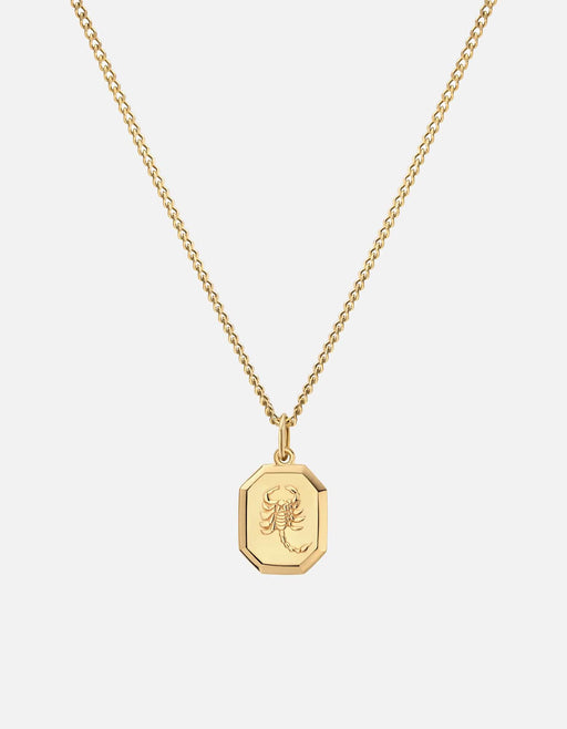 Miansai Necklaces Scorpio Nyle Necklace, Gold Vermeil Polished Gold / 21 in. / Monogram: No