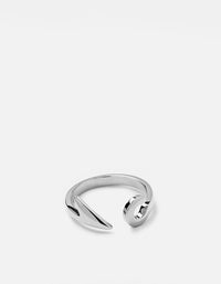 Miansai Rings Hook Ring, Sterling Silver Polished Silver / 5