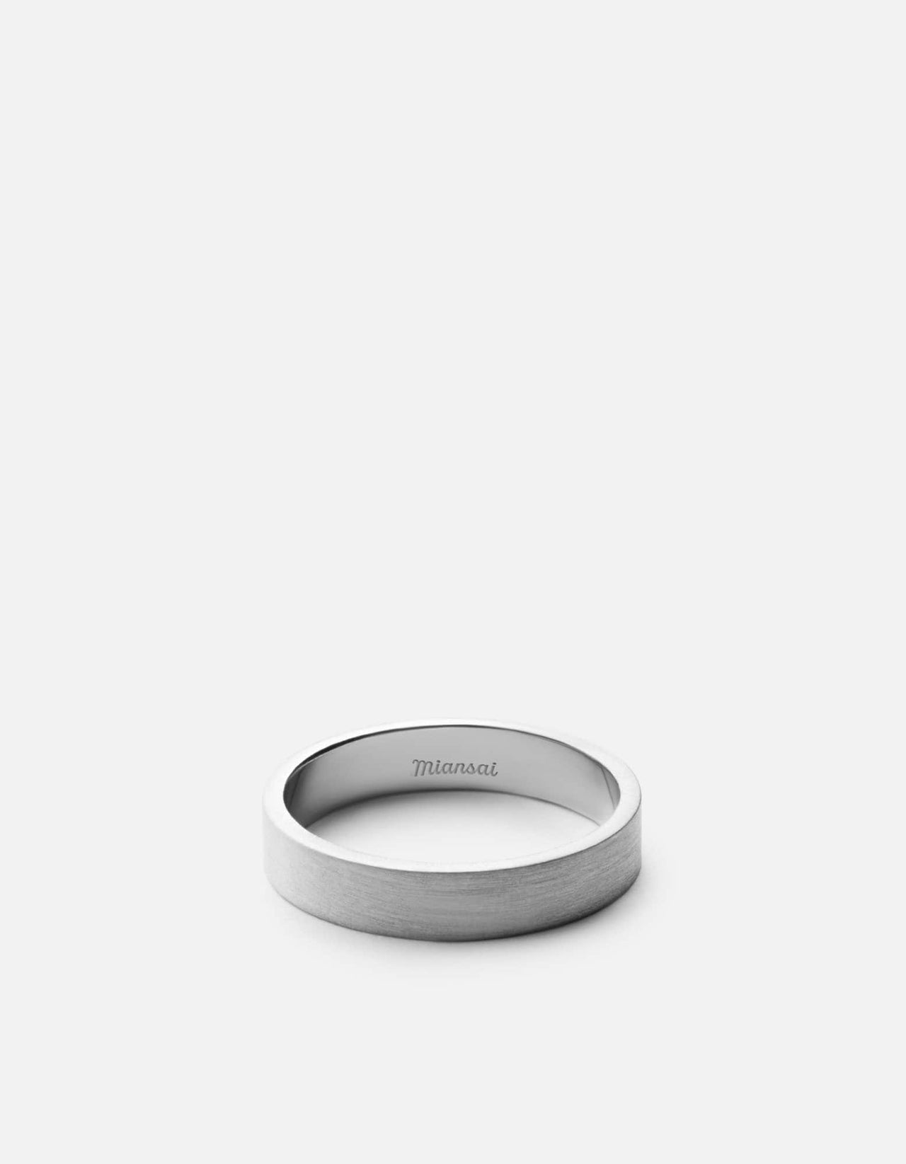 4mm Silver Band, Matte Silver | Men's Rings | Miansai