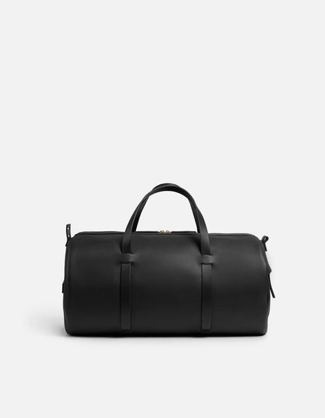 Duval Duffle, Black Textured | Men's Leather Bags | Miansai