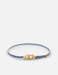 Miansai Bracelets Caden Pull Bracelet, Gold Vermeil Light Blue / O/S